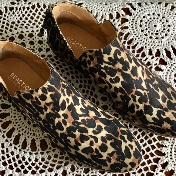 Kenneth Cole REACTION Side Way Ankle Boot~Leopard~Size 8 - Picture 2 of 9